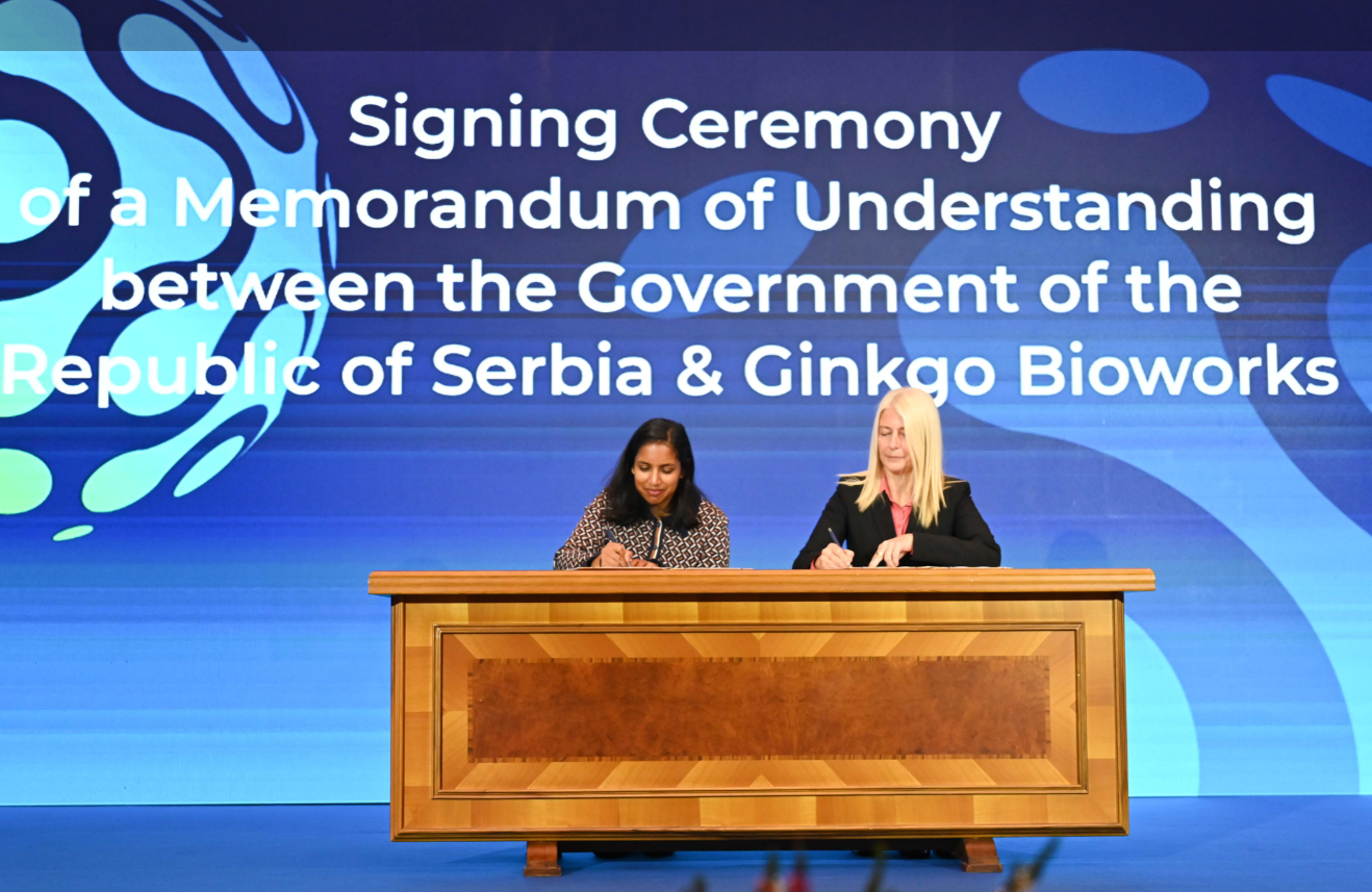 Serbia and "Ginkgo Bioworks": Joining Forces for a New Bioeconomic Center and Research & Development Accelerator